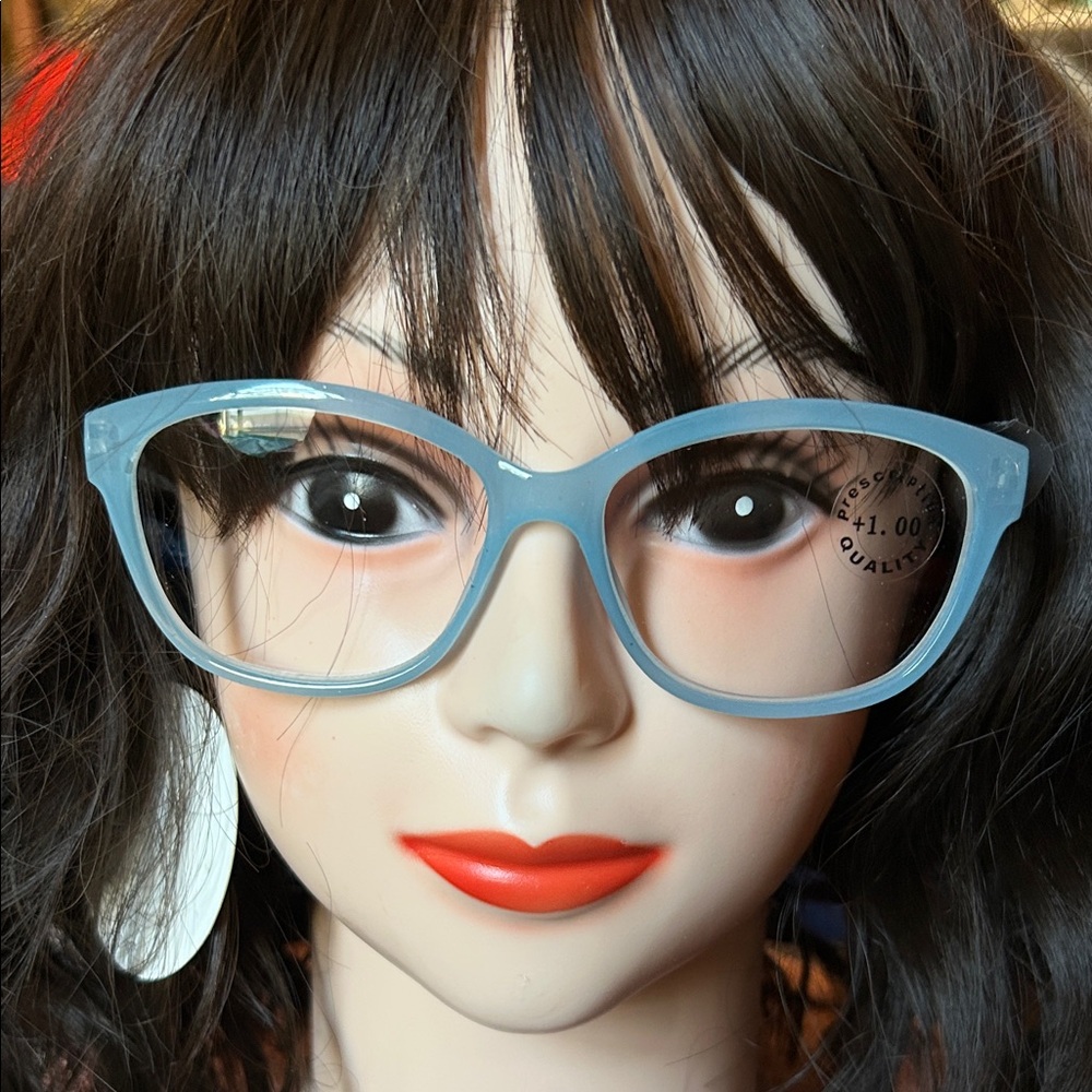 Stylish Women's Light Blue Glasses